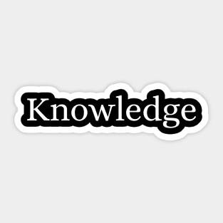 Knowledge Sticker